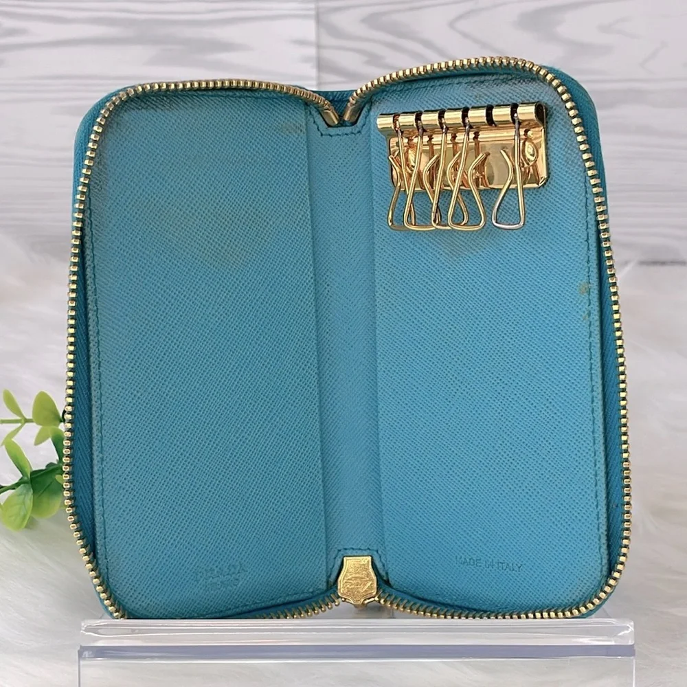 Prada‎ Saffiano Zippy Key/Card Holder